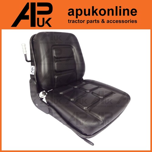 Black pvc forklift truck seat - pvc,