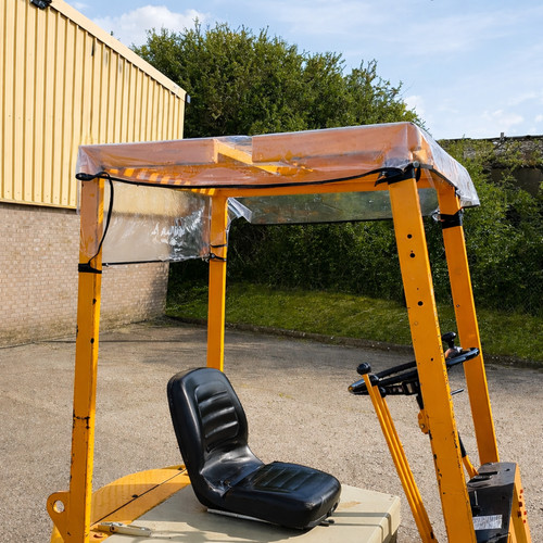 Forklift rain cover roof panel - rain,
