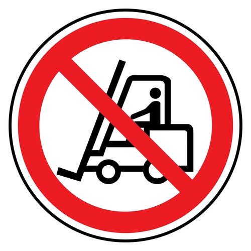 Forklift trucks sign or - no,