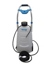 Forklift battery filling/