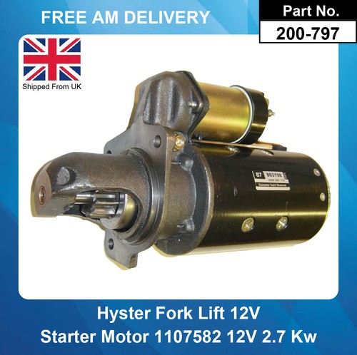 Starter motor for hyster - starter,