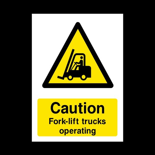 Forklift trucks operating - forklift,