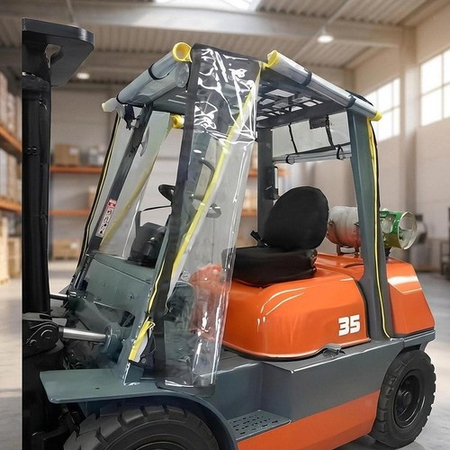 Forklift rain cover cab - rain,