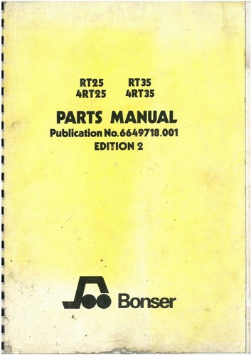 Bonser forklift truck rt25 - bonser,