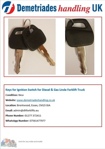 Keys for ignition - keys, switch