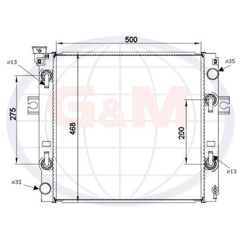 Radiator for forklift - forklift, truck